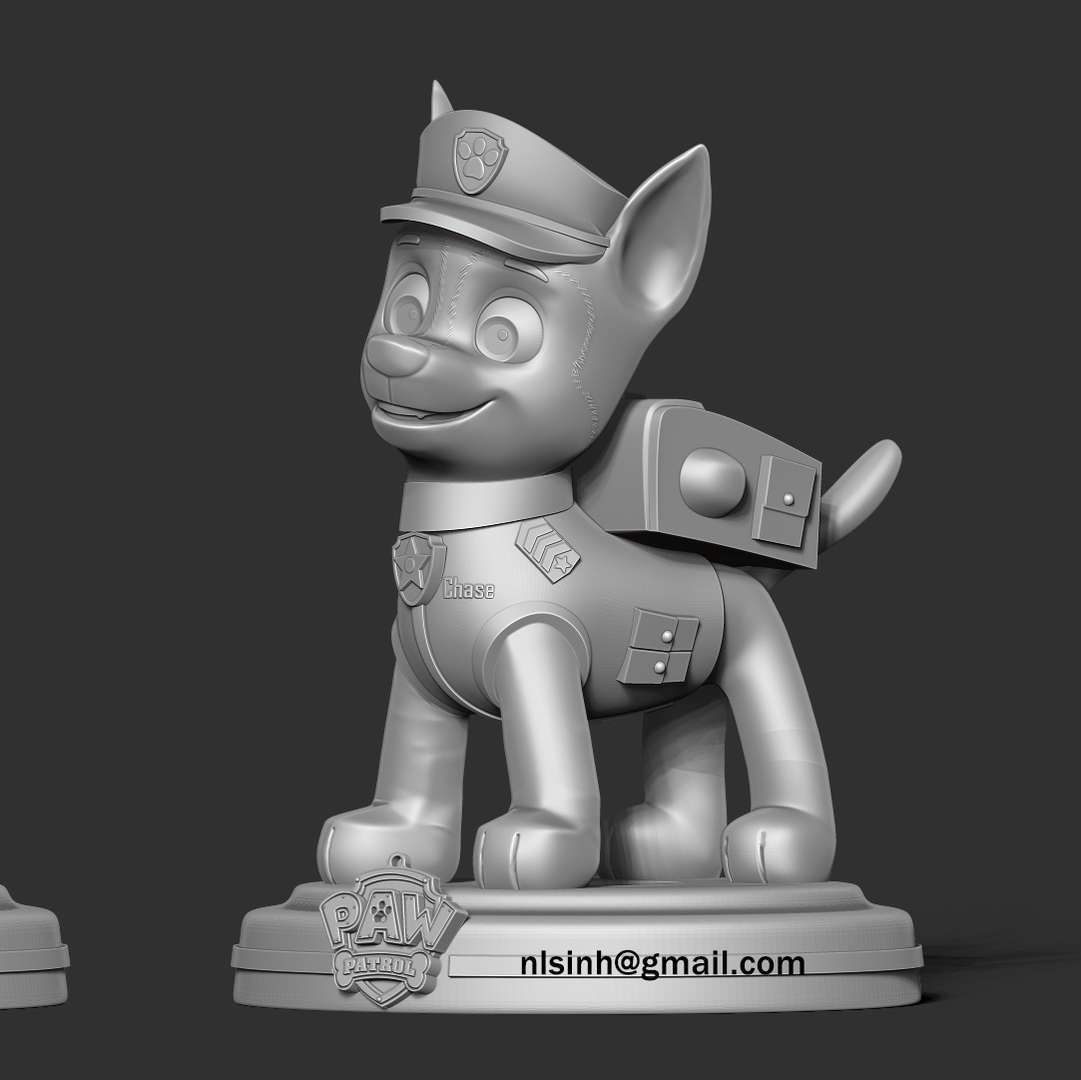 3D file Chase - Paw Patrol The Movie 🐾・Model to download and 3D print・Cults