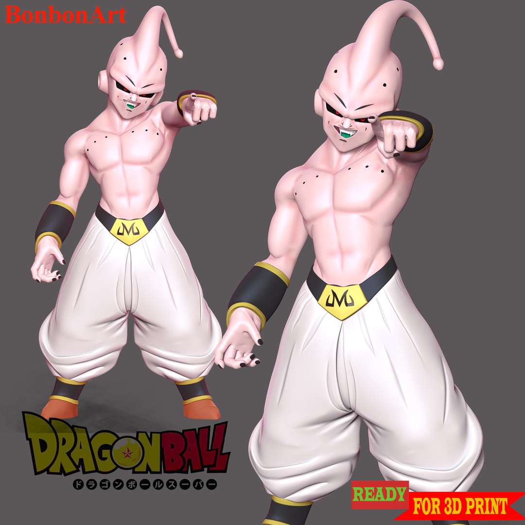 3D1 Majin Boo - Dragon Ball Z Fanart