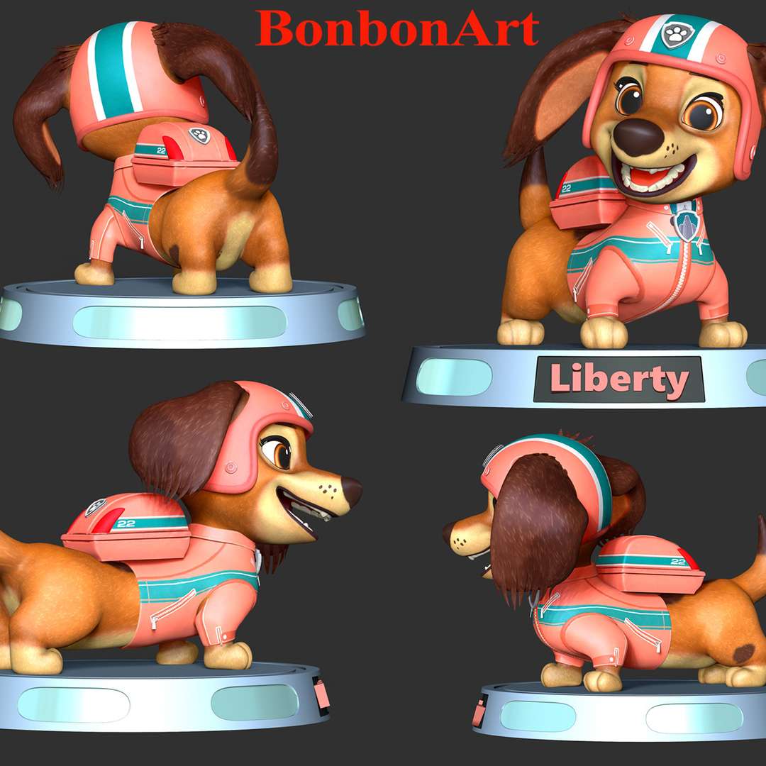 Zuma - Paw Patrol 3D Print Model by Bon Bon Art