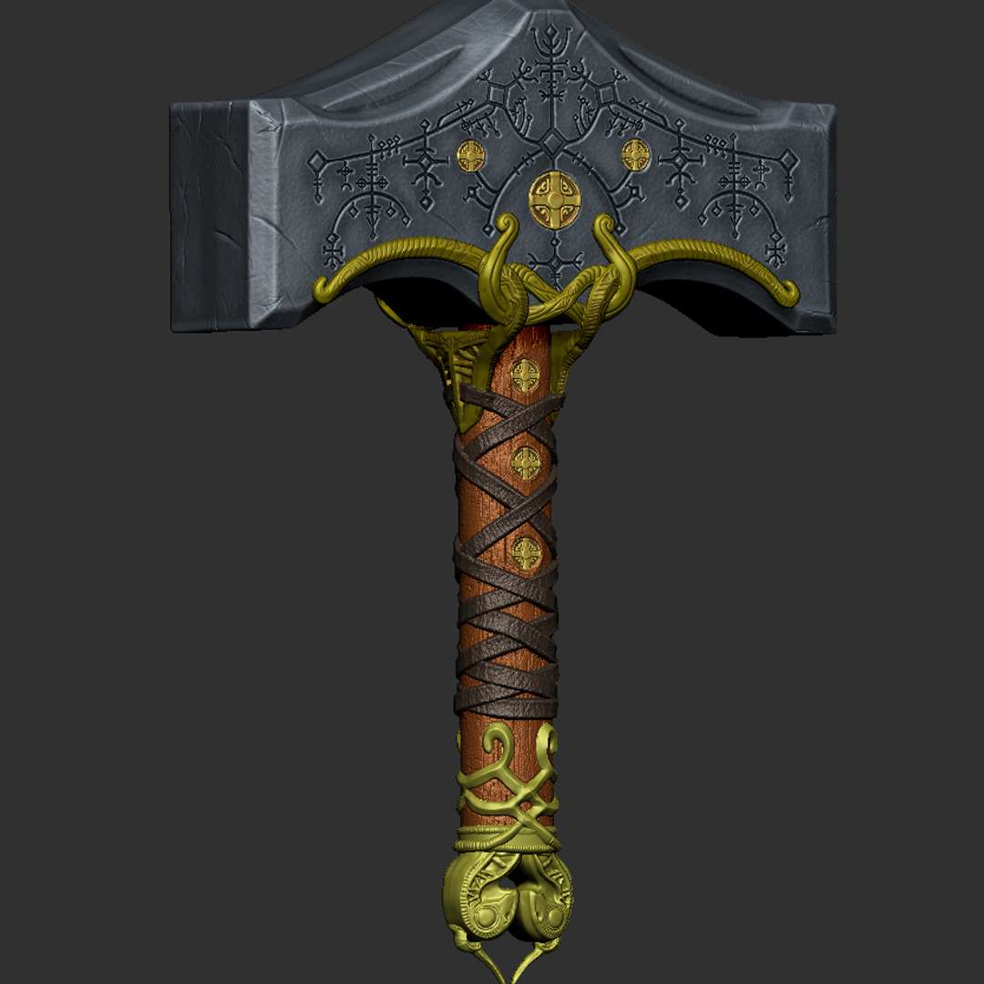 Thor from God of War Ragnarok with mjolnir | 3D model