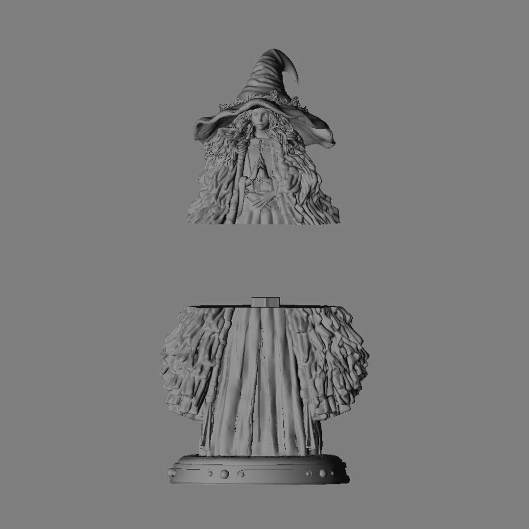 RANNI THE WITCH ELDEN RING CHARACTER GIRL 3D model 3D printable