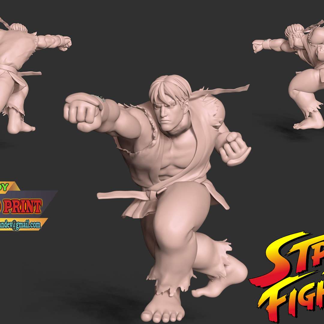 Ken and Ryu Street Fighter - STL 3D print files