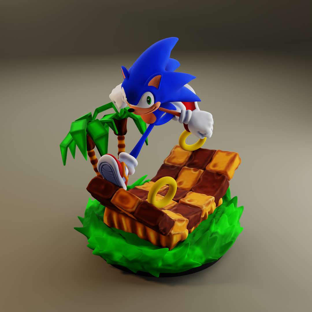 Sonic Green Hill Zone 3D Model – Nextgen Games Design – DJW