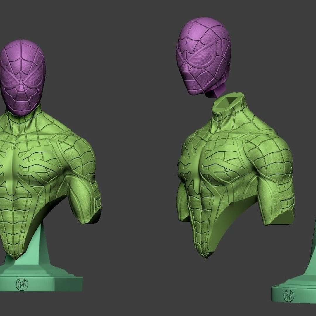 STL file SPIDER MAN PS5 - bust 🕷️・3D printable model to