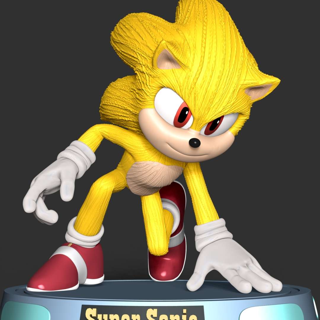 Shadow - Sonic The Hedgehog 3D Print Model by Bon Bon Art