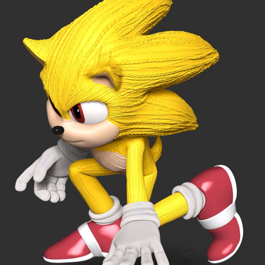 Shadow - Sonic The Hedgehog 3D Print Model by Bon Bon Art