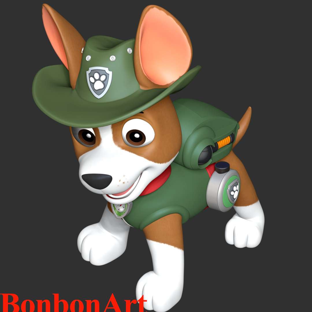 what kind of dog is tracker in the paw patrol