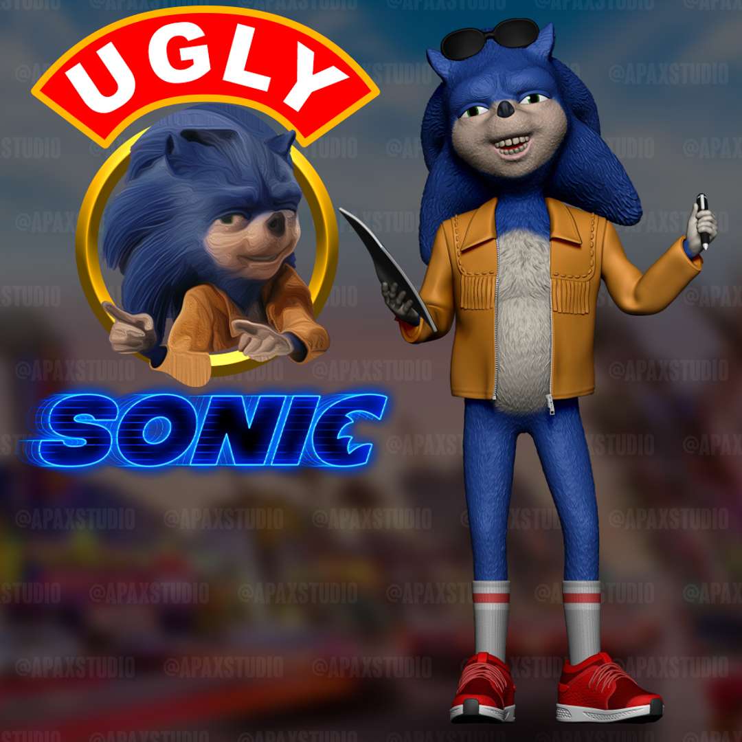 TODAS AS CENAS DO SONIC FEIO( UGLY SONIC) em TICO e TECO