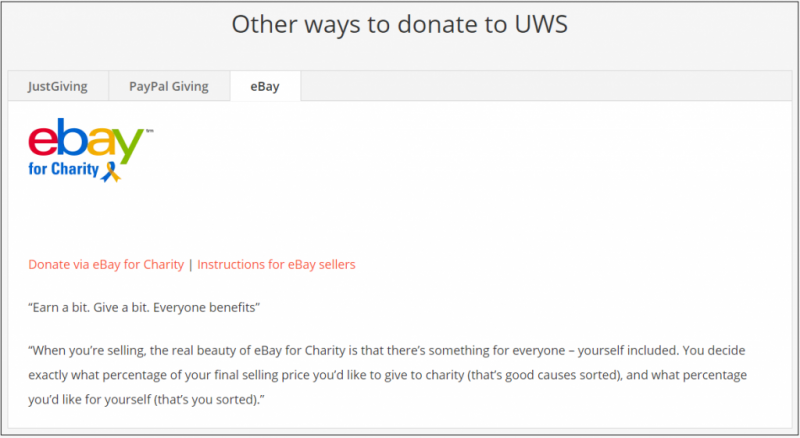 eBay for charity