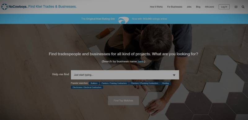 NoCowboys: Marketplace for Tradesmen in New Zealand