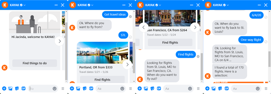 Kayak Ai-powered bot Kayak