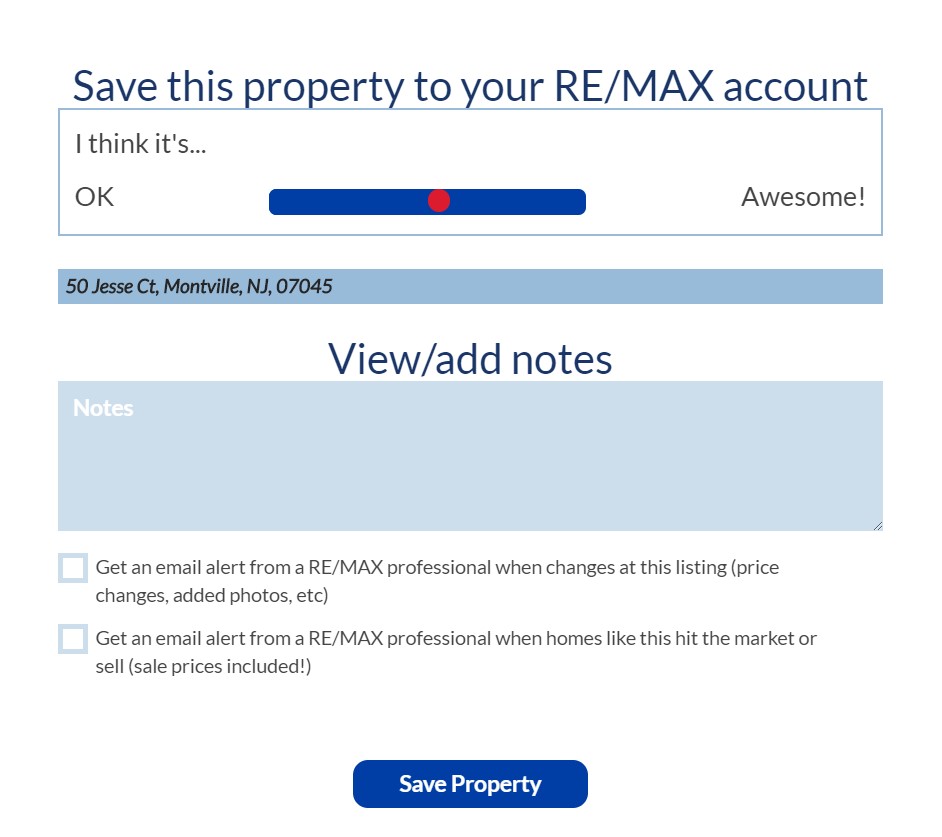 saving listings remax