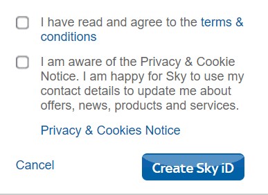 Sky Privacy Policy