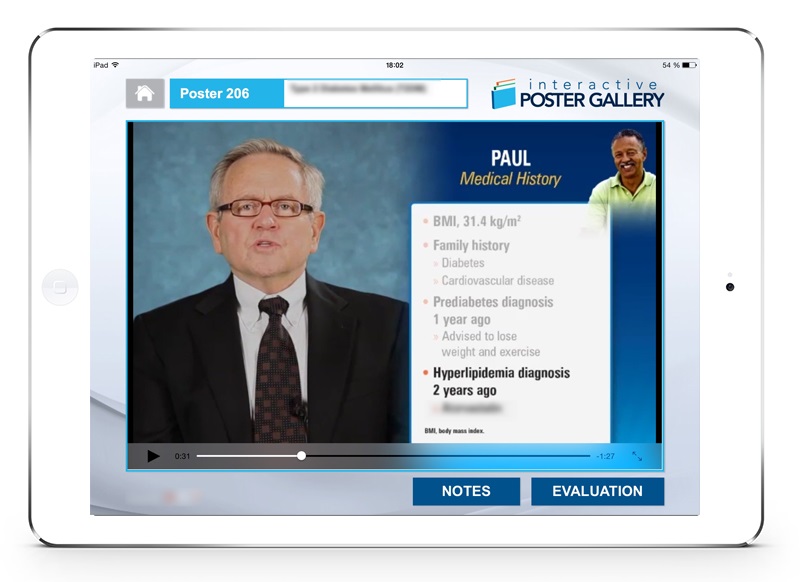 Conference app with poster gallery