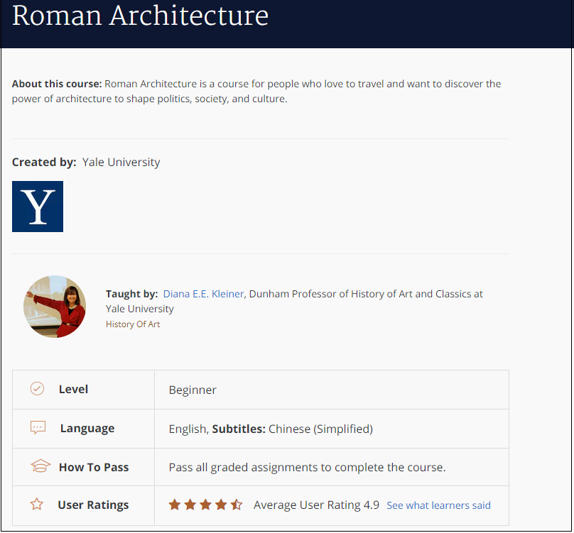 Coursera course page