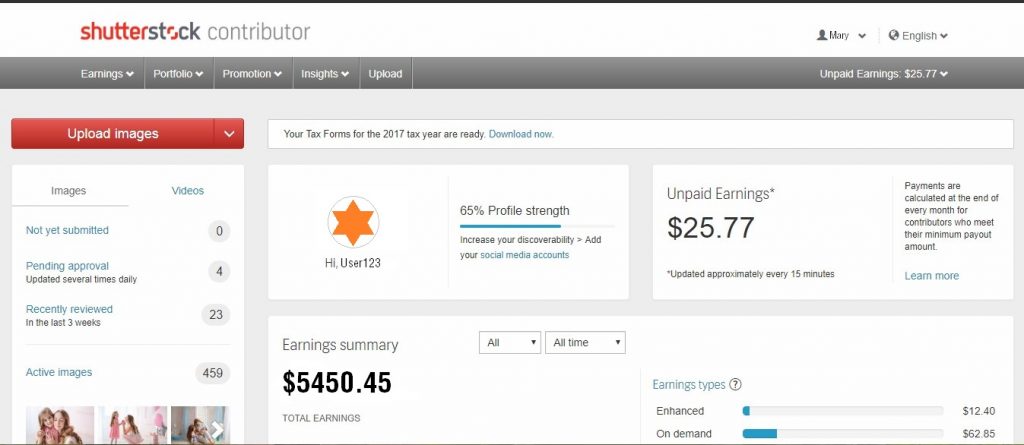 shutterstock contributor