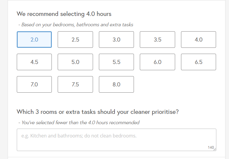Housekeep recommendation system
