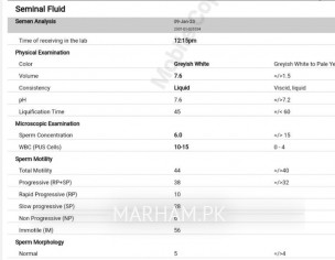 Semen Analysis Test