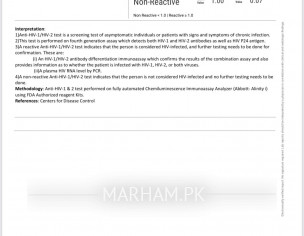 Hiv Test Report 