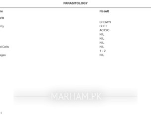 Stool Test Report