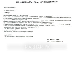 MRI Report