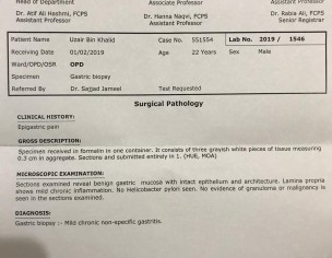 Moderate Gastritis
