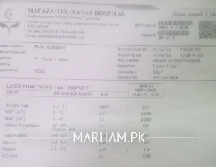 Liver Function Test Report!