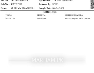 TSH Report Question 