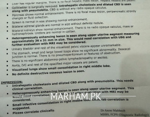 CT Scan Report