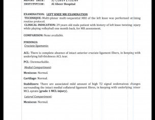 ACL Full Thickness Tear Want Surgery
