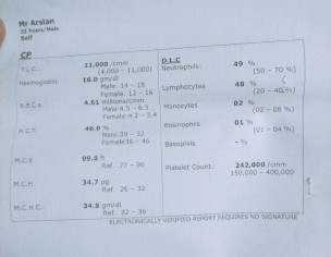 Red Cell High And Stomach Problem 