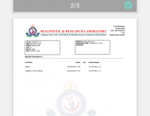 LFT Test Result 