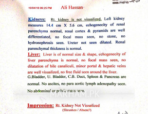Kidney Problem