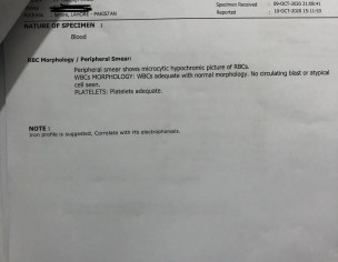 Thalassemia Report