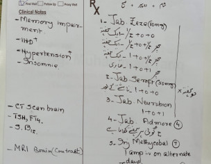 Memory Loss, Vision Problem Etc
