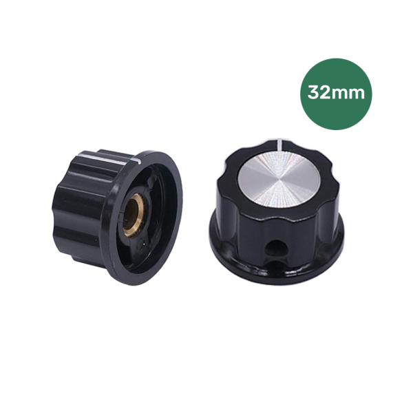 Manopola di controllo Ø32 mm per albero da 6 mm