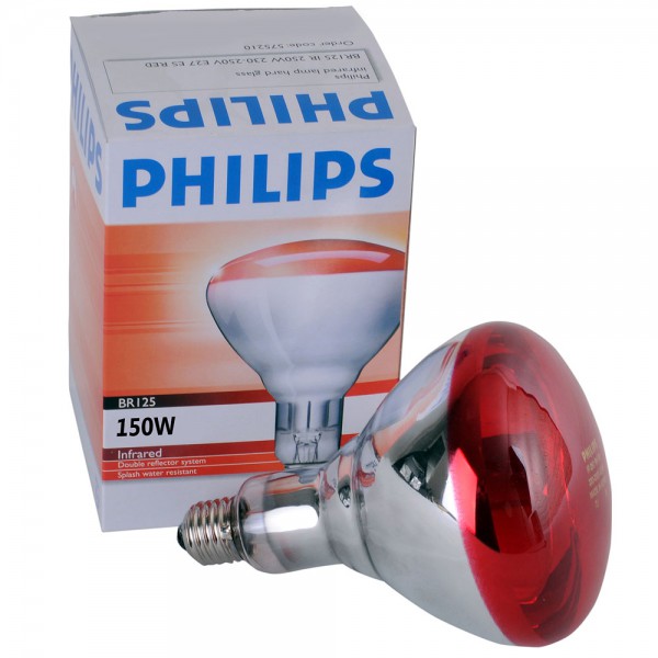 Vooruitzien Verplicht Monument Infrarood lamp Philips 150 / 250 Watt rood | Opfokmaterialen | Pluimvee |  OLBA Holland