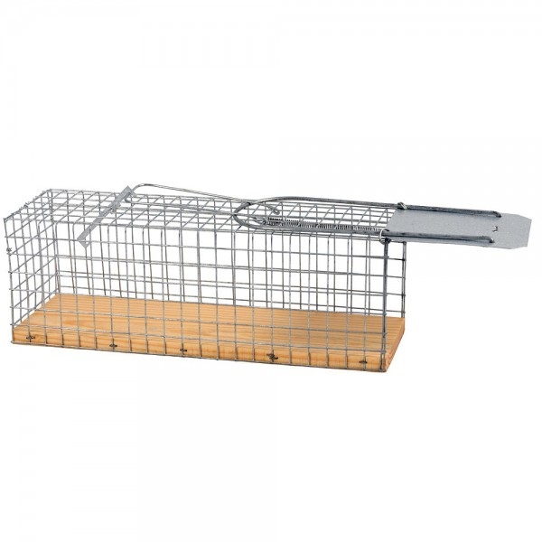 Rat trap cage with wooden floor, 27.5x9.5x10cm, Rat control, Pest control