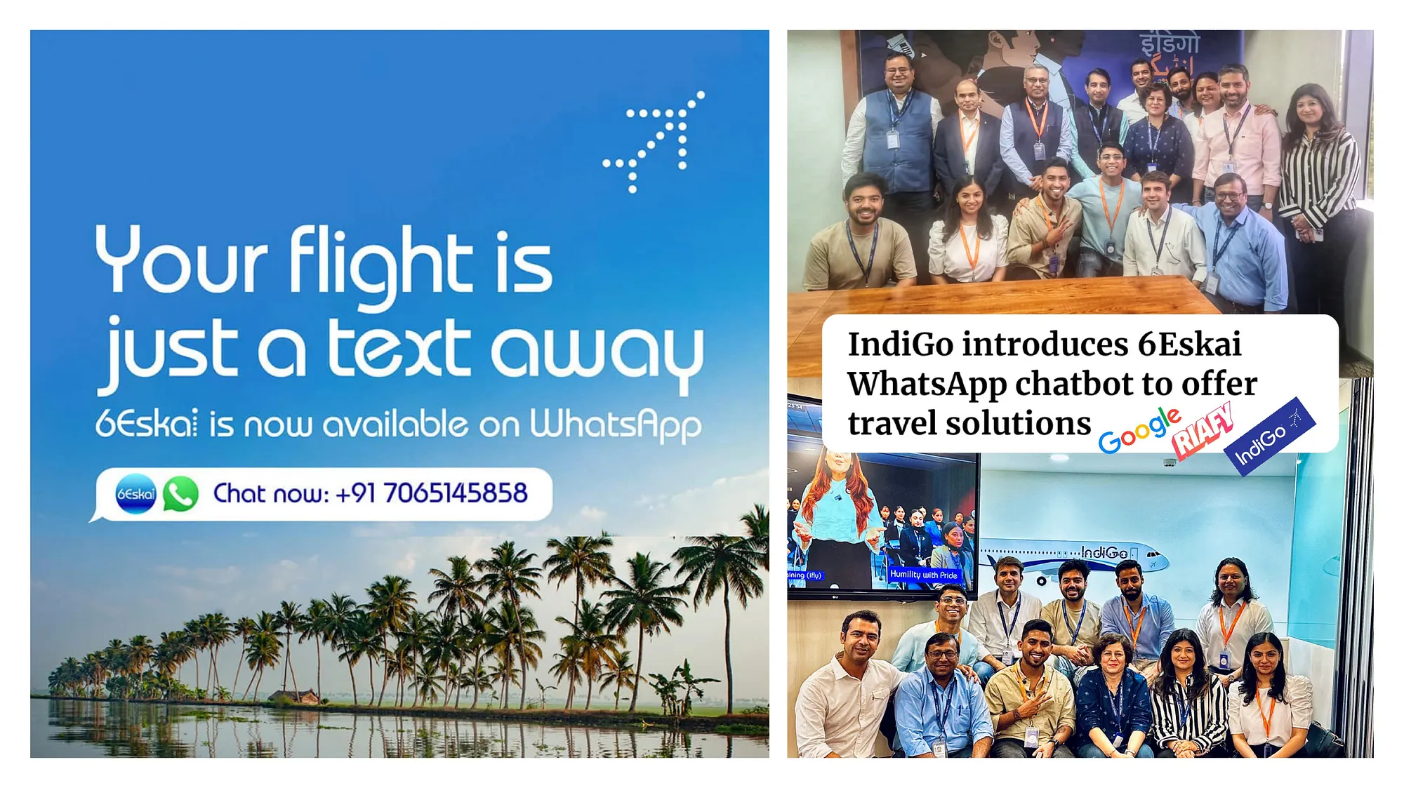 Riafy powers IndiGo's AI Assistant 6Eskai on WhatsApp