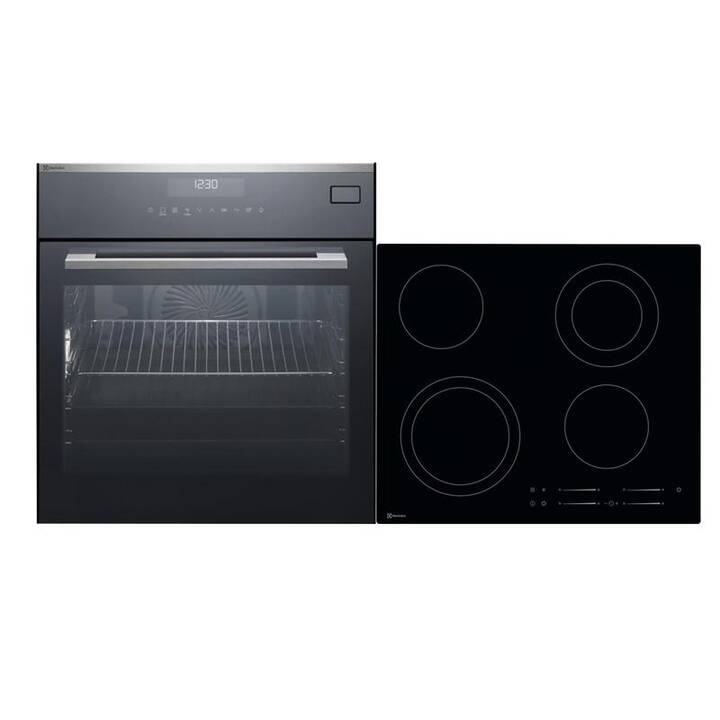 ELECTROLUX Fornello da cucina con piastre EB6GL7KCN + GK58TSO (Inserire,  Norma CH 55 cm, 70 l) - Interdiscount
