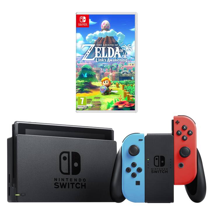 NINTENDO Switch New Neon + The Legend of Zelda Link's Awakening 32 GB