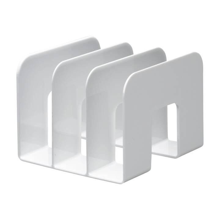 Porterevues DURABLE Trend, 3 compartiments, blanc