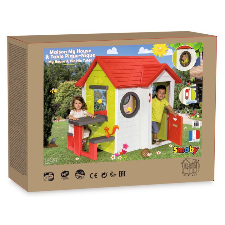 Smoby Mein Haus Mit Picknicktisch Microspot Ch