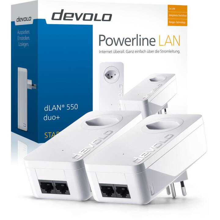 DEVOLO dLAN 550 duo+ Starter Kit Powerline microspot.ch