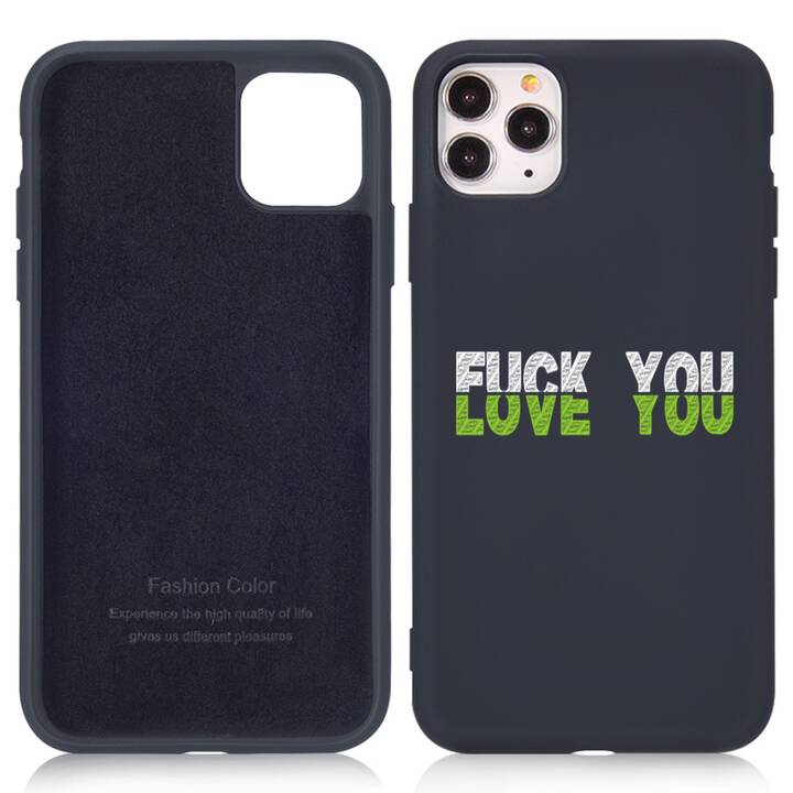 EG Custodia per iPhone 12 Mini 5.4" (2020) - nero - slogan