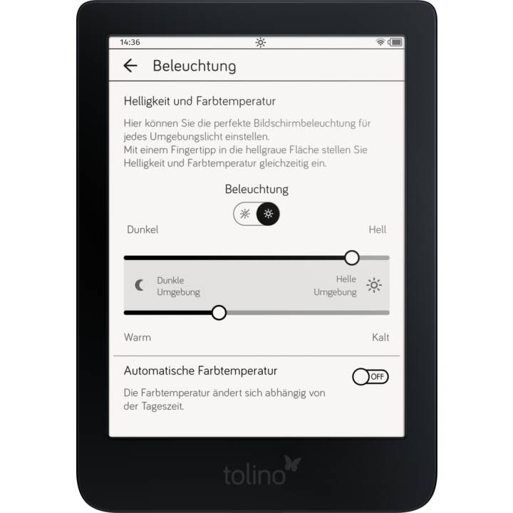 TOLINO Shine 3 (6", Nero, WLAN, 8 GB, Family Sharing)