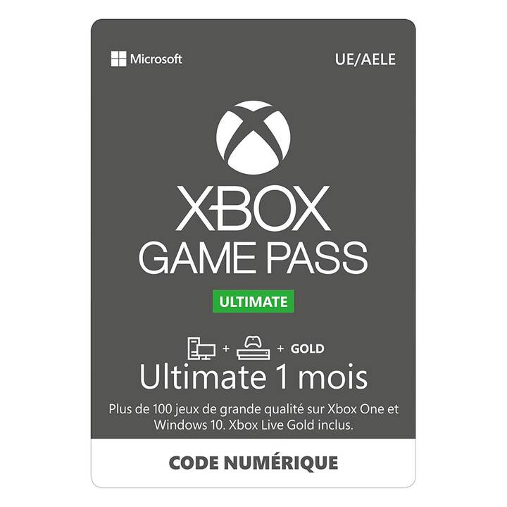 Xbox Game Pass Ultimate 1 Monate (ESD, DE, FR) - Interdiscount