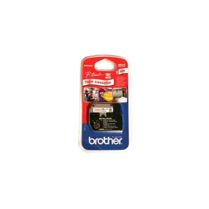 BROTHER MK232BZ Farbrolle (12 mm x 8 m, Rot / Weiss)