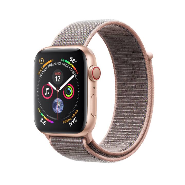 APPLE Watch Series 4 GPS + Cellular 44 mm Sport Loop Gold/Sandrosa - Interdiscount