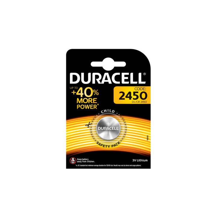 DURACELL DL2450 Batterie (CR2450, 1 pièce) - Interdiscount
